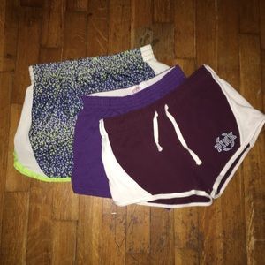 Girls Athletic Shorts Bundle (Pink,Soffe,Danskin)